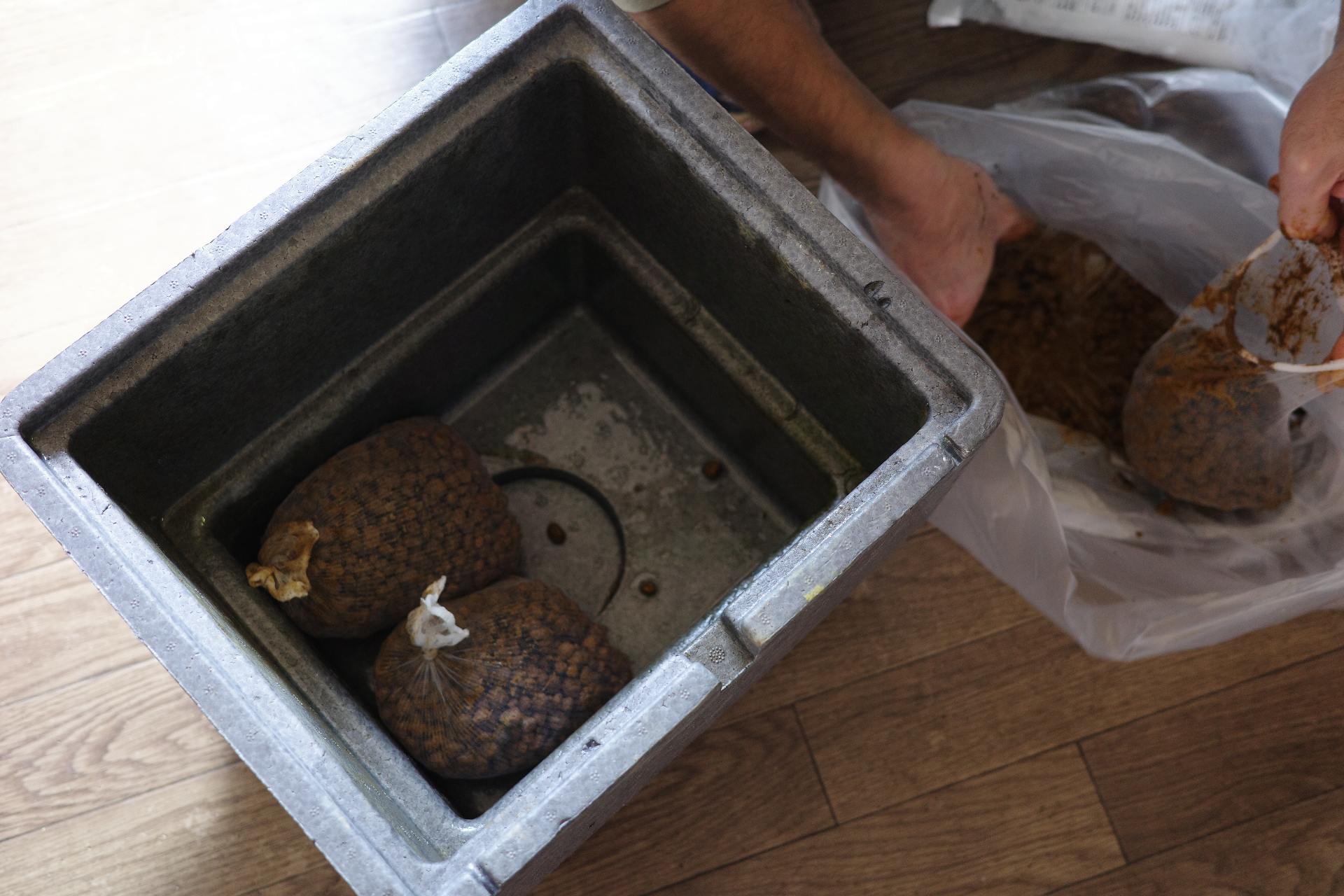 我が家は土嚢スタイルです。