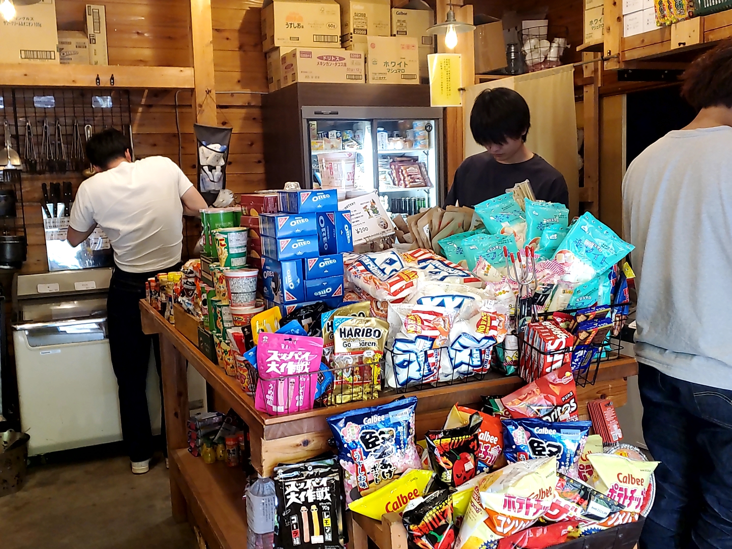 氷川キャンプ売店いろいろ。